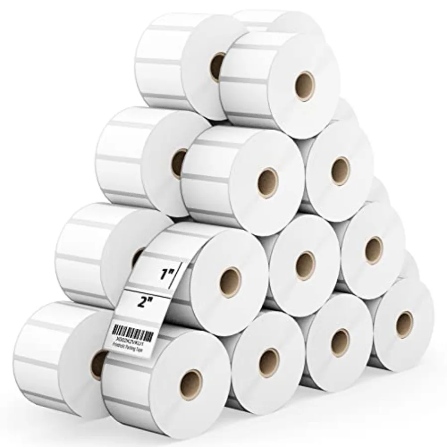 

s Direct Thermal Labels for Barcodes Postage Address Shipping Labels Compatible with o and Zebra Desktop Printers Adhesive - 30