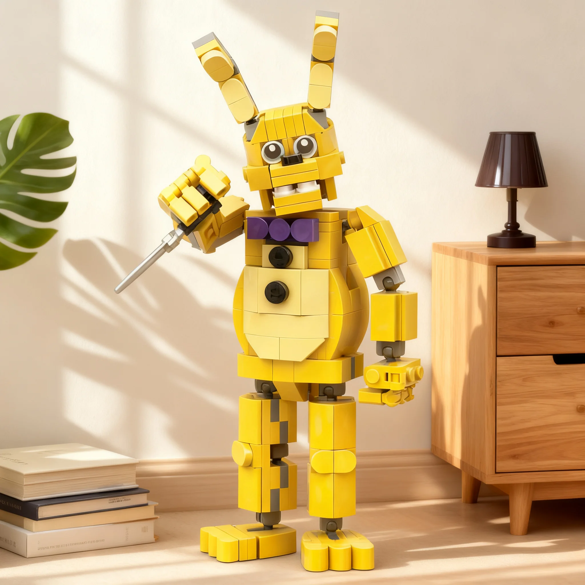 274pcs MOC Spring Bonnie Model Building Blocks Christmas Gift Construction Toy Creative Collection Display 3D Assemble Birthday
