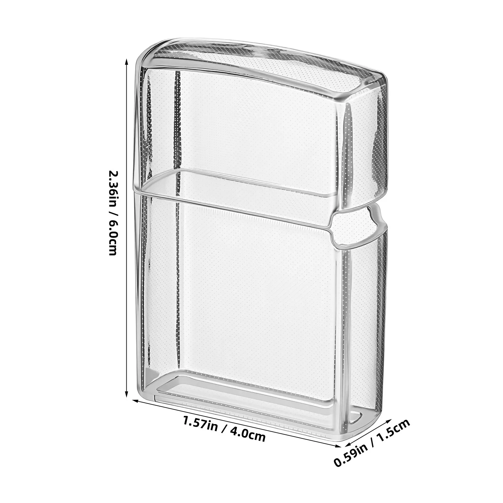 3pcs lighter pouches Lighter box Transparent Protective Lighter Case Storage Box High Clarity Plastic Cover Compatible For Zippo view 6