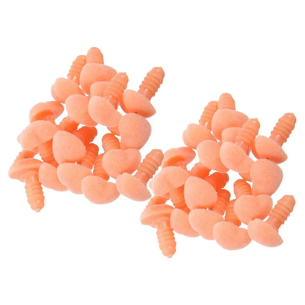 

40Pcs Nose Flocking Plastic Resin Lightweight Heart Shaped Safety Nose Replacement for DIY Handmade Stuffed Animal Crafts
