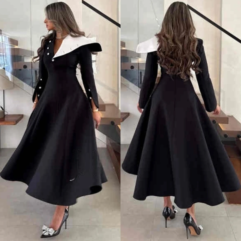 

Customized Elegant V-Neck Evening Dress and Exquisite Jersey Special Occasion Gowns and Delicate Long Sleeves Prom Dresses