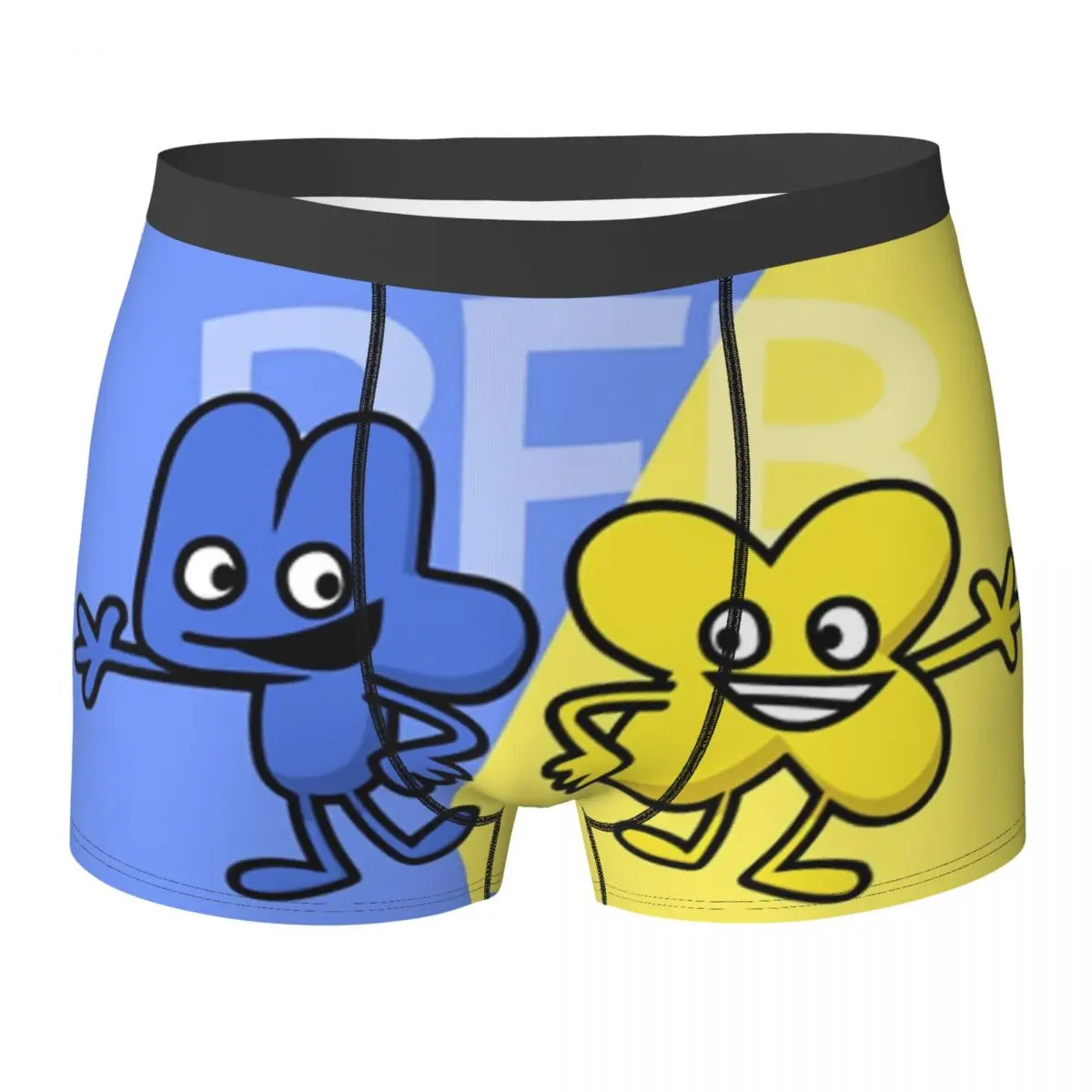 Boxer Underpants Shorts BFDI 4 And X Design Panties Men Soft Underwear for Homme Man Boyfriend Gift