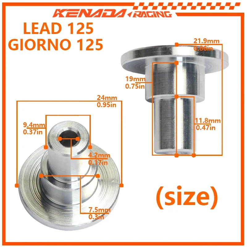 KENADA Racing Rebound Motorcycle Front ForkShock Absorber , Anti-Leak Upgrade For Giorno Lead 125 PCX125 CB125