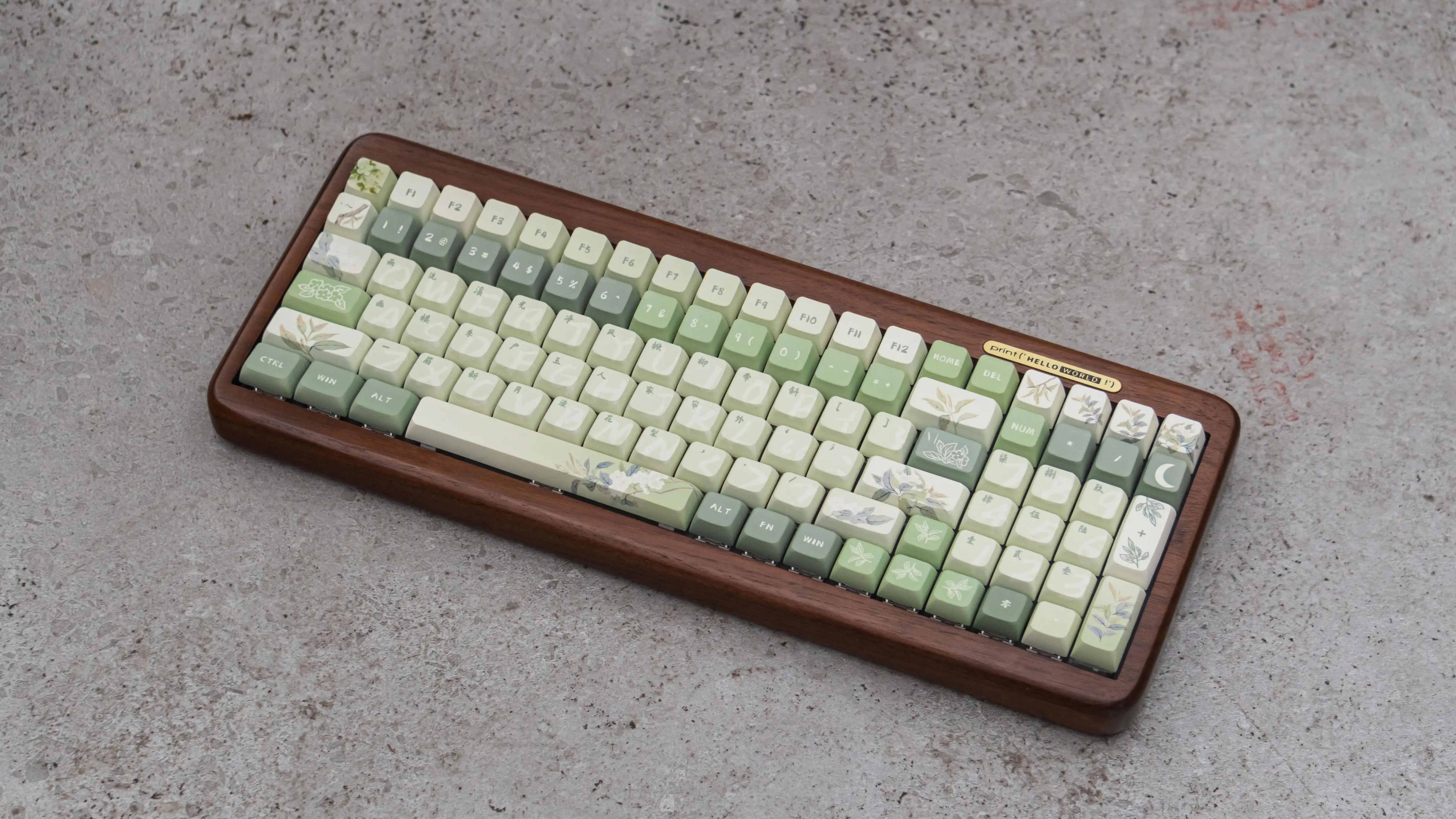 Vento chinês MDA altura original PBT sublimação de cinco lados