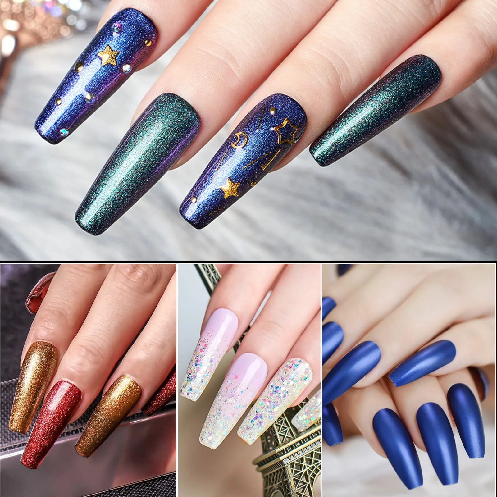 100pcs/Box XXL Extra Straight Nail Tips Long Square Coffin False Nails C Curved ABS Fake Nails Manicure Salon Nail Art Tools image 6
