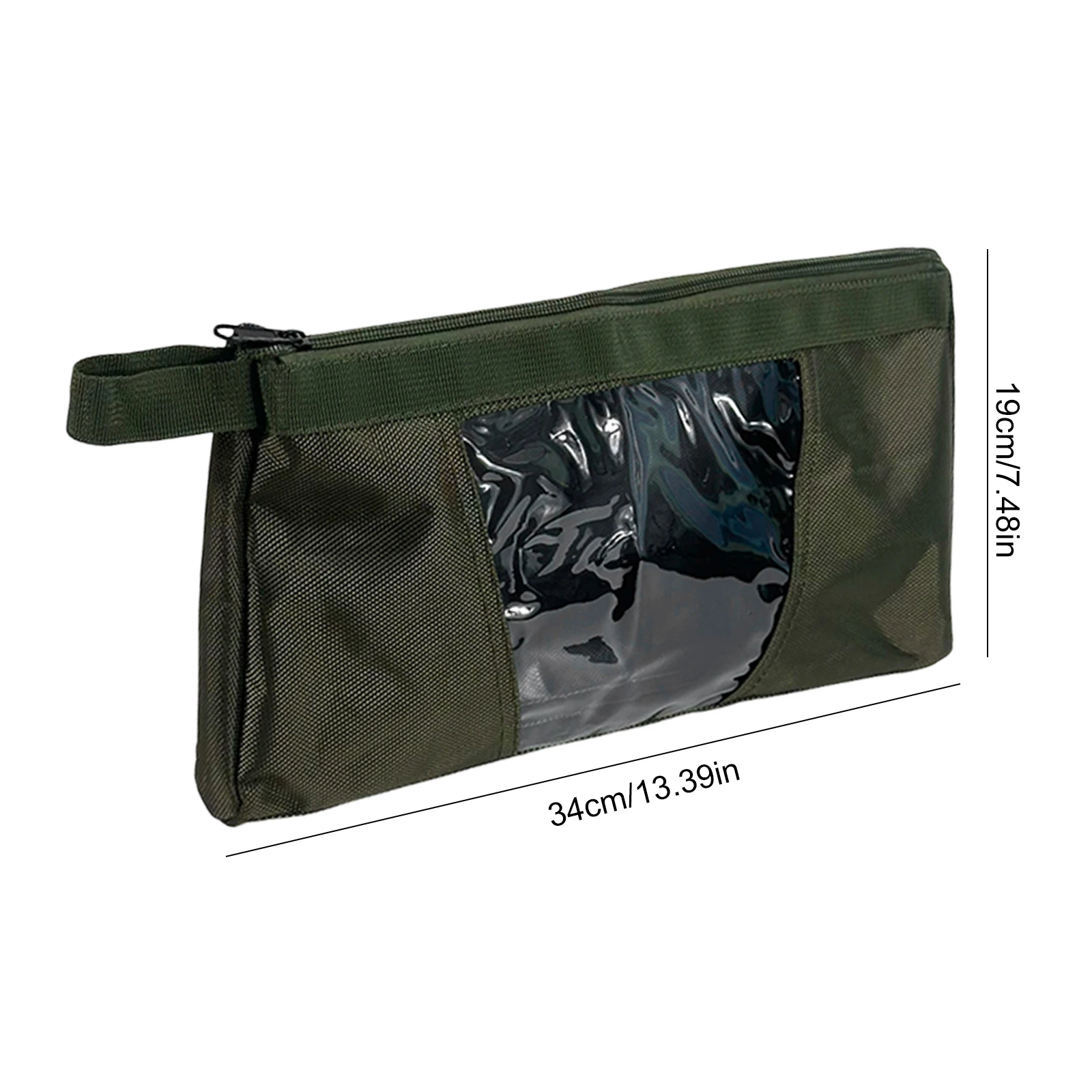 Tool Pouch,1680D Oxford Small Tool Bag,Tool Pouches with Zipper,Clear Utility Bag Zipper Pouch for Tool Organizers and Storage