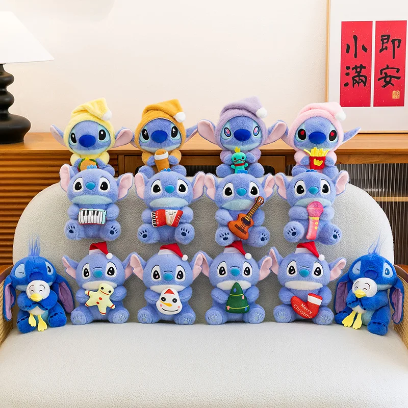 

2025 15cm Disney Lilo and Stitch Plush Stuffed Toys Cartoon Anime Plushie Cute Mini Stich Dolls Kids Birthday Xmas Gifts Decor