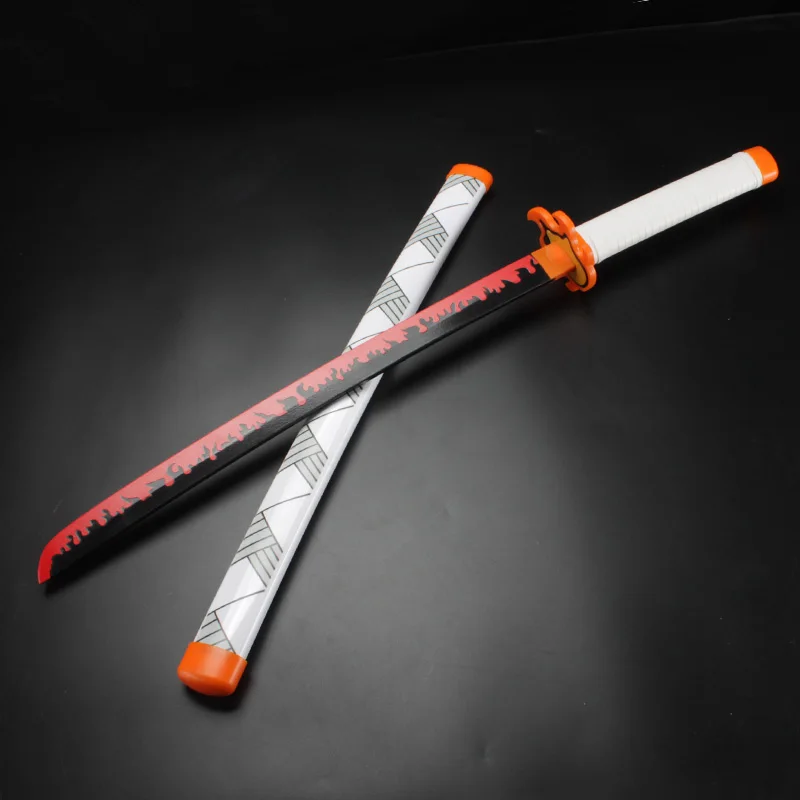 Anime Cosplay Katana Demon Slayer Reproduction Original Pattern with Holder and Belt 80cm/31.5in or 104cm/41in Halloween props