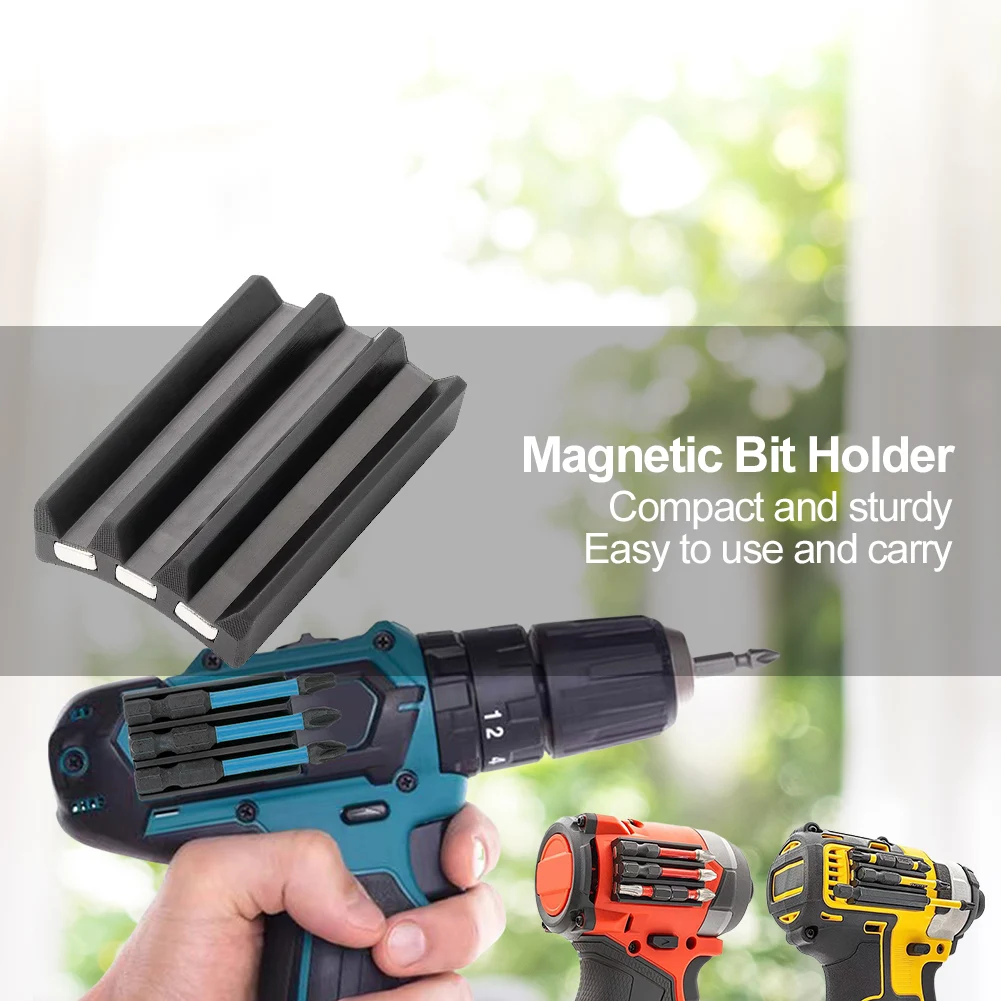 Magnetic Bit Holder Drill Bits Holder Organizer Small Powerful Magnet Drill Bit Stand for Milwaukee Impact Drivers Drills