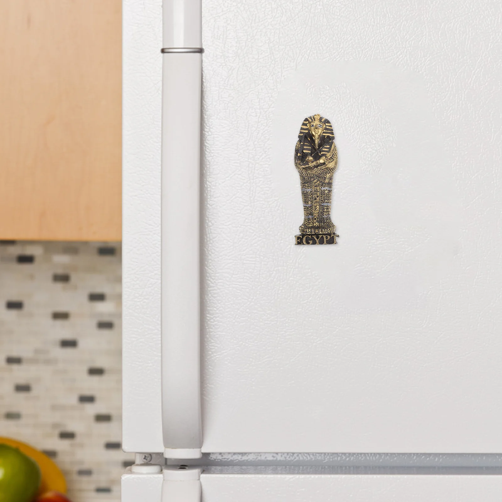 Imán de nevera de faraón egipcio, pegatina decorativa artesanal de resina para el hogar, cocina, oficina, adorno de refrigerador Vintage antiguo