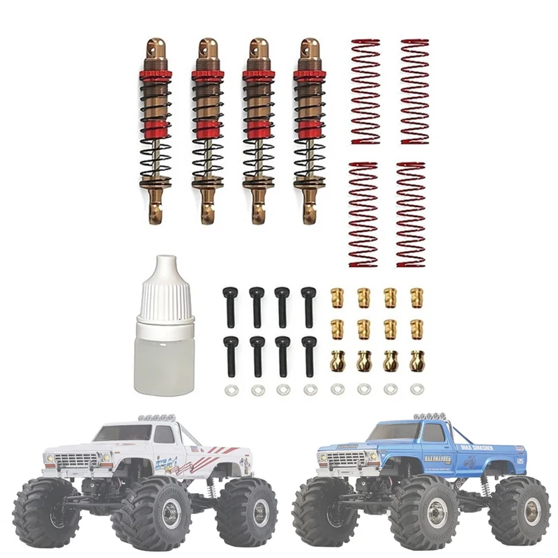

Лидер продаж, 1 комплект, демпфер масляного амортизатора для FMS 1/24 FCX24 1/18 MOGRICH, металлический RC гусеничный автомобиль, обновленные детали