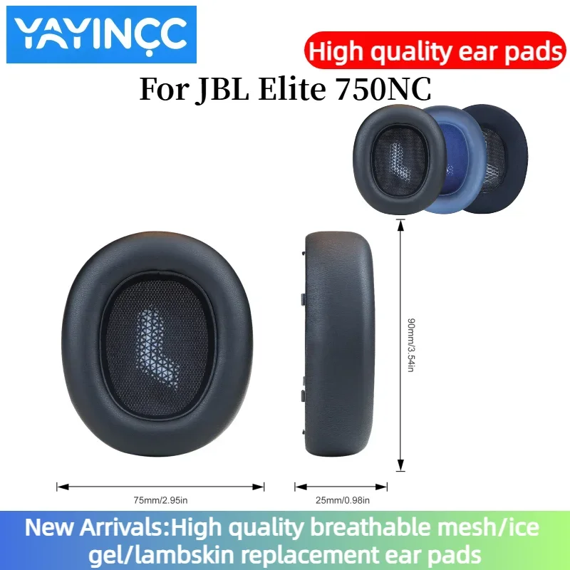 

YAYINCC Replacement Earpads For JBL Elite 750NC Earmuffs Ultra-soft Sponge Cushion Cover Repair Parts Headphone