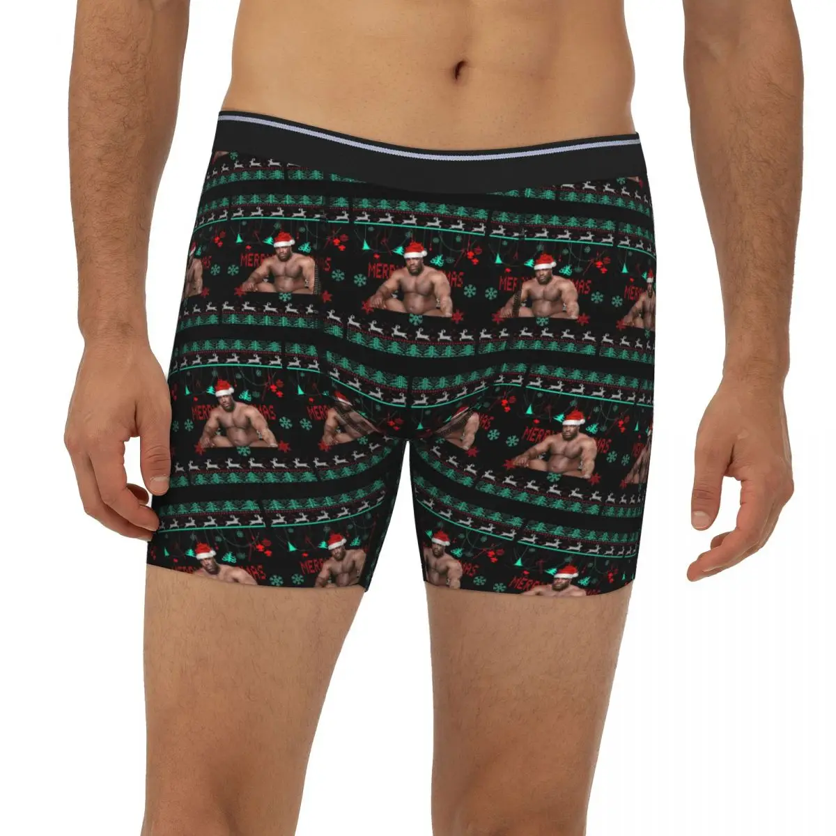 

Barry Wood Christmas 1 Long Boxer Underpants Short Men's Panties Soft Underwear for Homme Man Boyfriend Gift