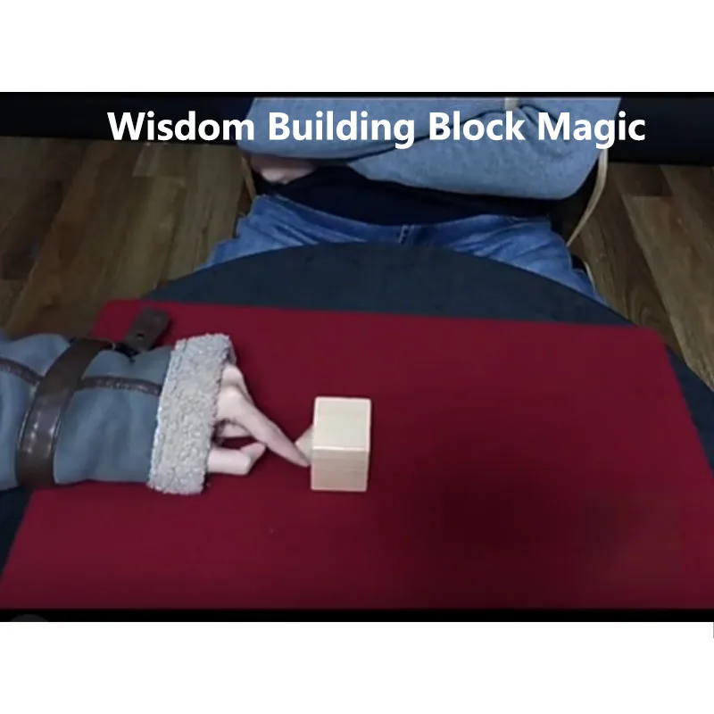 Sztuczki Magiczne z Klockami Mądrości Wyjmij Klocki z Cylindra Bez Użycia Rąk Iluzja Close Up dla Początkujących Magów Rekwizyty Magia