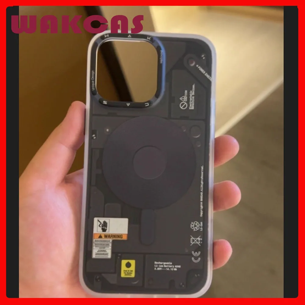 

WAKCAS frosted mobile phone case for iphone16/15promax personalized magnetic anti-fall shell protective cover
