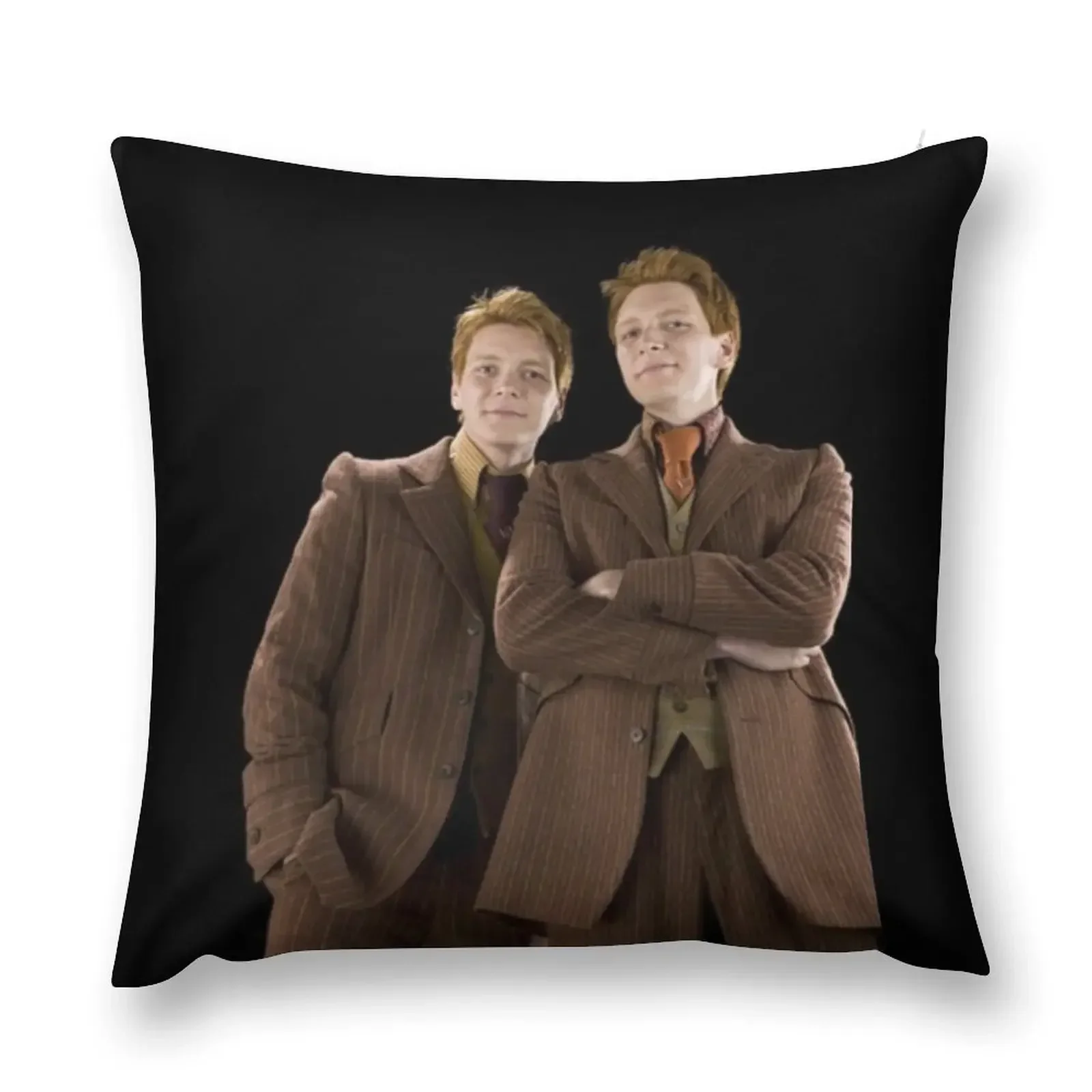 

Fred and George Weasley Throw Pillow Pillow Case Christmas Decorative Cushion Cover pillow