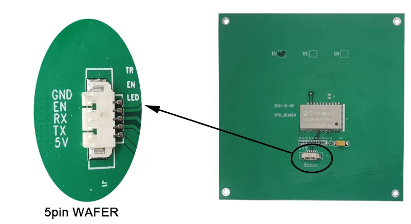 Low power consumption coefficient design tag recognition sensitive stabel uhf rfid read module