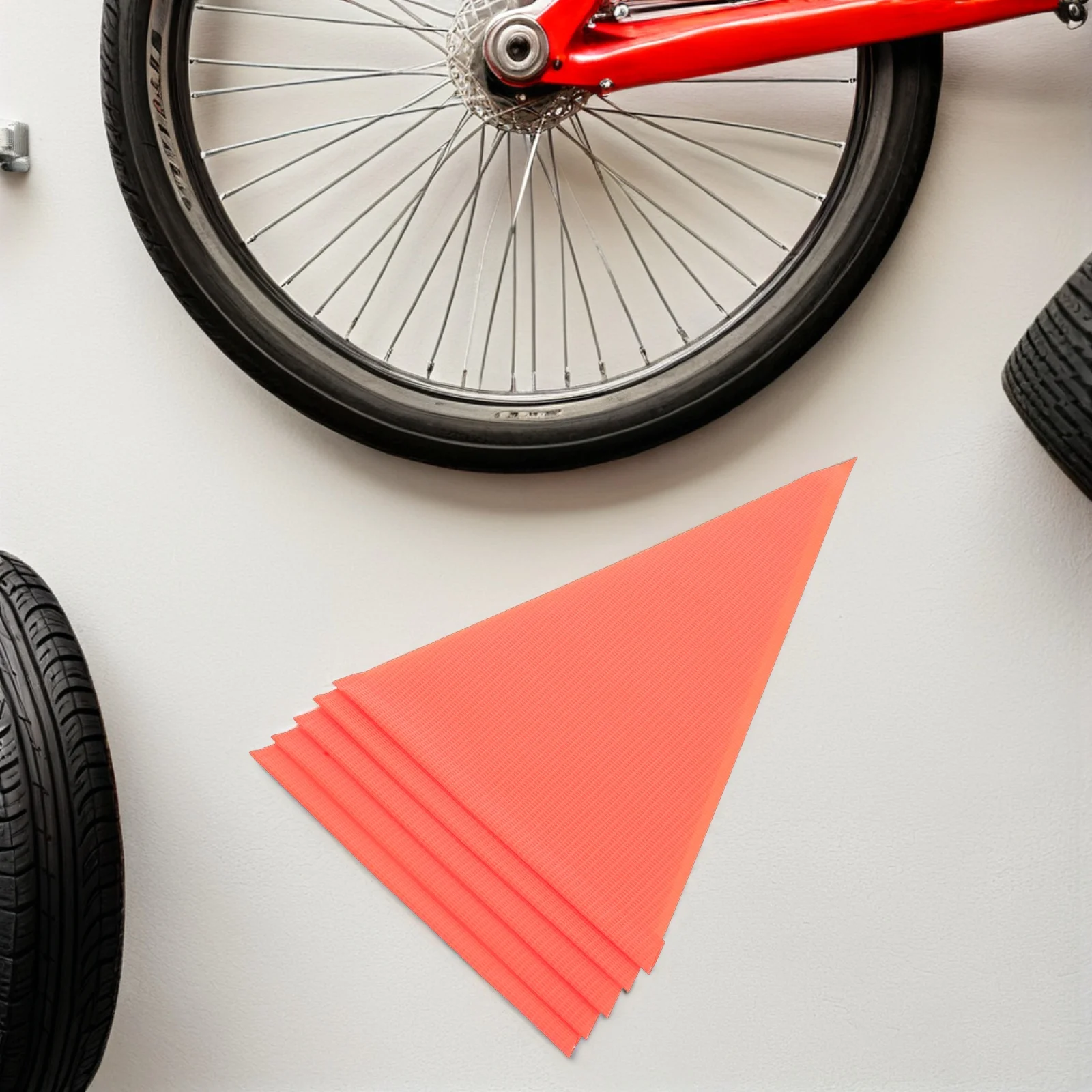 

5Pcs Bicycle Safety Flag Reflective High Visibility Kids Cycling Accessory Durable PVC Material Easy Install Bicycle Safety Flag