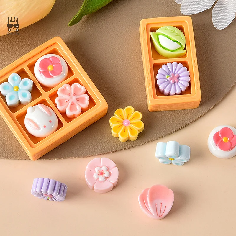 Dollhouse Mini Decoration Flower Simulation Food Play Hairpin DIY Hole Shoe Accessories