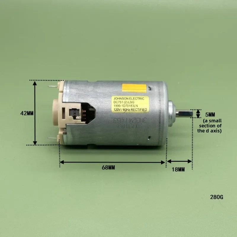 7512 Motor DC 12-120V, Compensated Carbon Brush High Torque Spindle Motor for Power Tools, DIY CNC