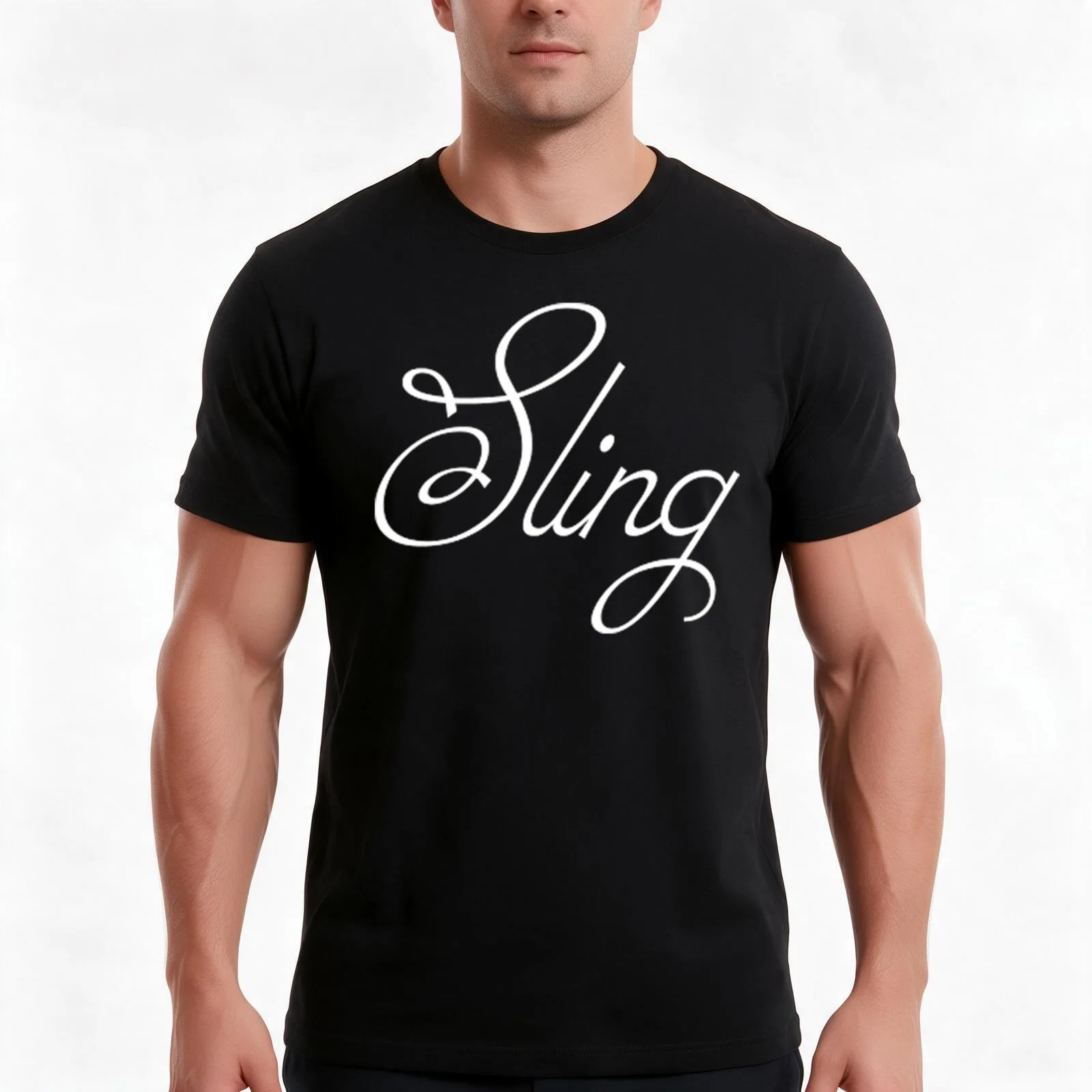 sling clairo T-Shirt, Summer Casual Cotton Tee, Oversized Streetwear Tops, Vintage Graphic Print, Loose Fit Short Sleeve