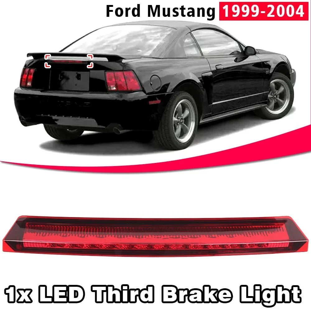 LED High Mount Stop Signal Lamp Third Tail Brake Lights Car Accessories 1R3Z13A613AB Smoke Black Fit For Ford MUSTANG 1999-2004