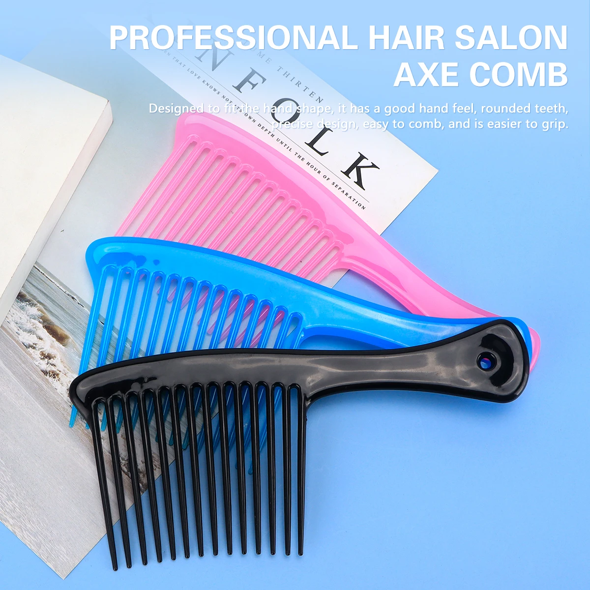 

Hairdressing Comb women's Hair Cutting Comb Anti-Slip Hairstylist Trimming Comb Salon Wide Tooth Haircut Brush