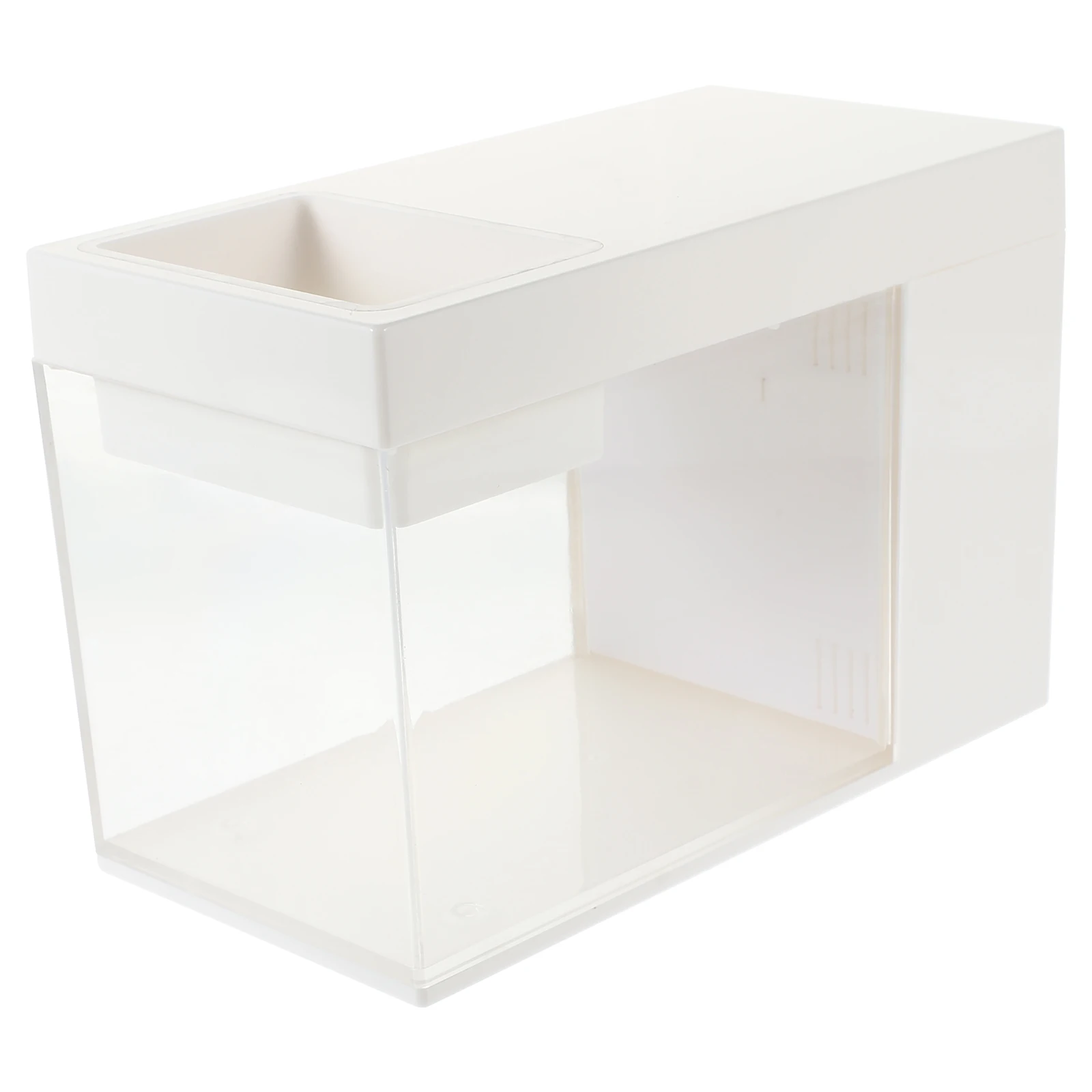

Side Filter Fish Tank Small Aquarium Desktop Adornment Mini Portable Decorations Premium Acrylic Multi Purpose Fish Shrimp