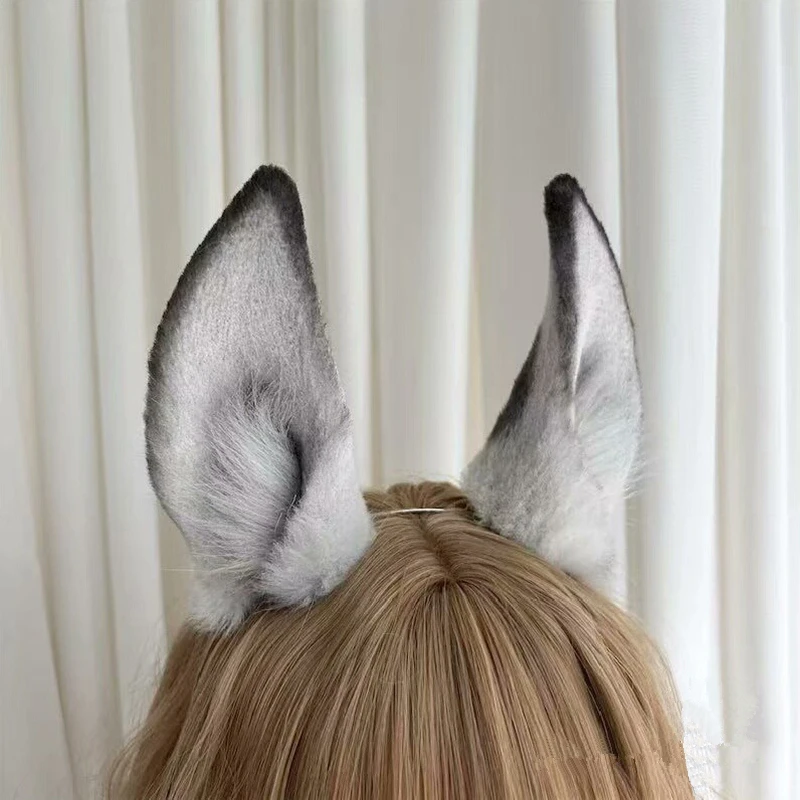 Handmade Lolita Halloween Christmas Anime Cosplay Prop Simulation Beast Animal Horse Ear Hair Hoop Headwear