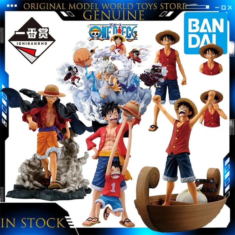 

In Stock Bandai Ichiban Kuji One Piece Luffy Memories of Adventure and The Route To The Future Figure Action Model Anime Toys
