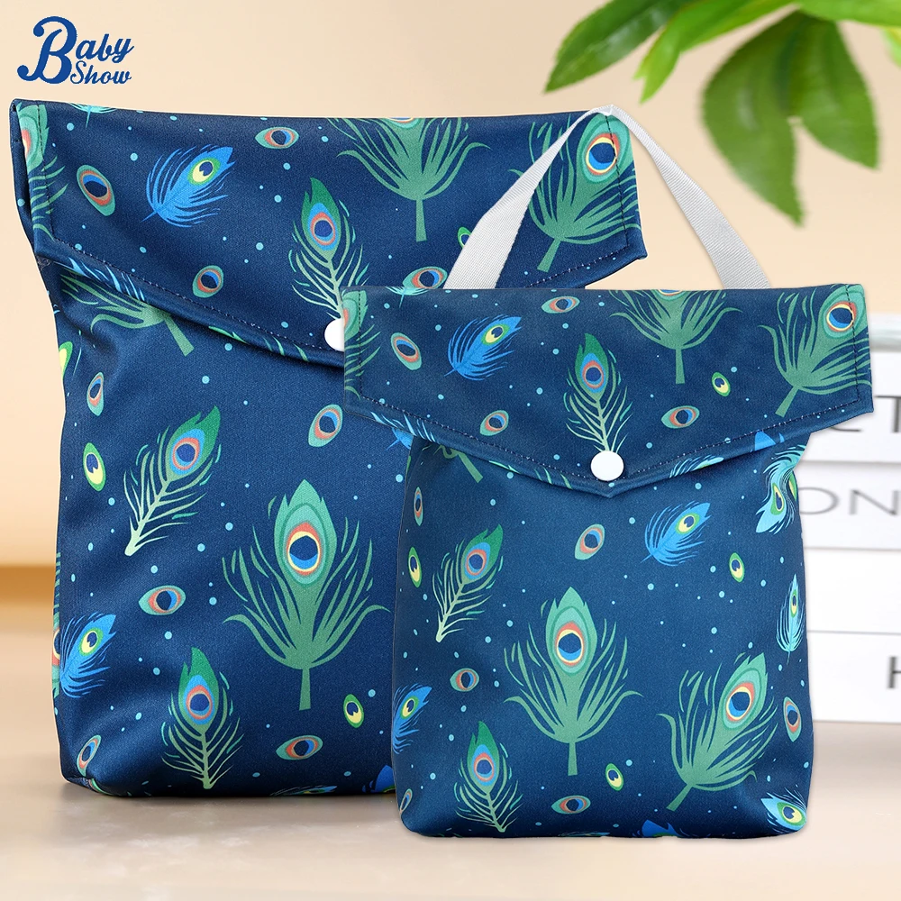 

2 шт., водонепроницаемая сумка для мокрых подгузников разных размеров, сумка для хранения мумии, органайзер для подгузников, вставка-тоут, дорожная сумка для переноски коляски