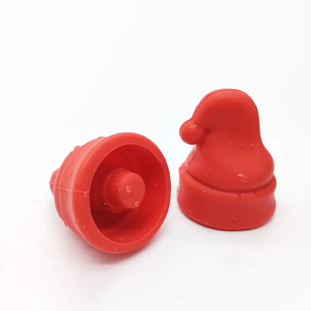 Tapones de silicona para botellas de vino, tapones de silicona para sellar botellas de vino tinto, blanco, refrescos, cerveza, vinagre, aceite, reutilizables, recuerdos para fiestas, 2 uds.