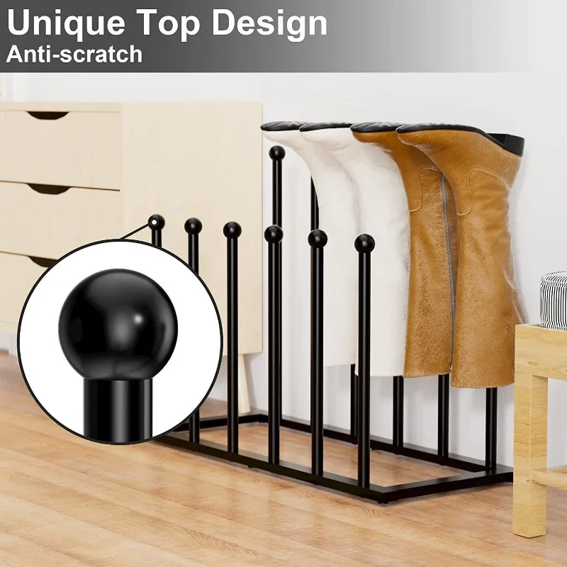 Modern Metal Boot Stand Household Tall Short Footwear Storage Rack