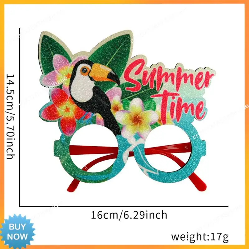 A10R 1 조각 여름 하와이안 안경 표시된 대로 펠트 + 플라스틱 코코넛 나무 사진 안경 프레임,H