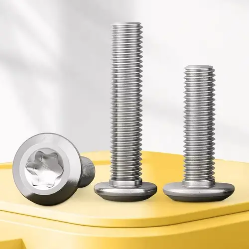 Imagen 2 del producto Tornillo antirrobo biselado de cabeza plana grande de acero inoxidable 304 con tornillo hexagonal de seis lóbulos lateral invertido M4-M8