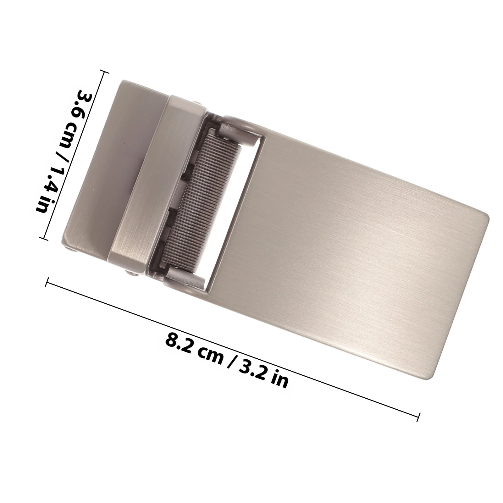 1pc Automatic Silver Alloy Ratchet Fit Buckle Belts Business Casual Wear Mens Belt Buckles Belt Buckle