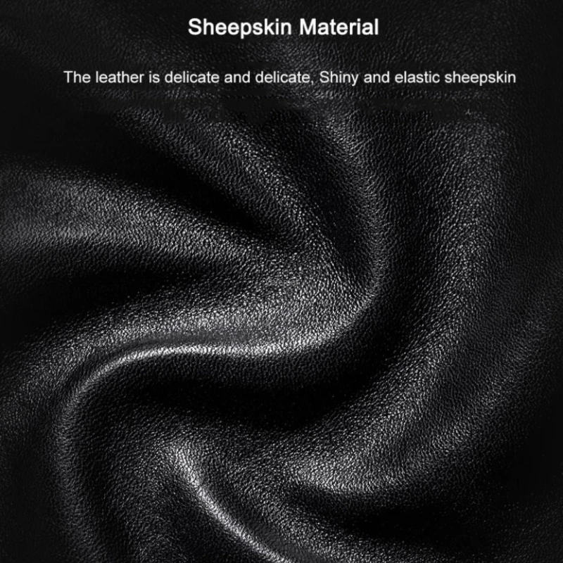 الأصلي Youpin Qimian كامل شاشة تعمل باللمس قفازات من جلد الغنم سميكة الدافئة زائد المخملية قفازات جلدية الشتاء الدراجات قفاز كامل الاصبع