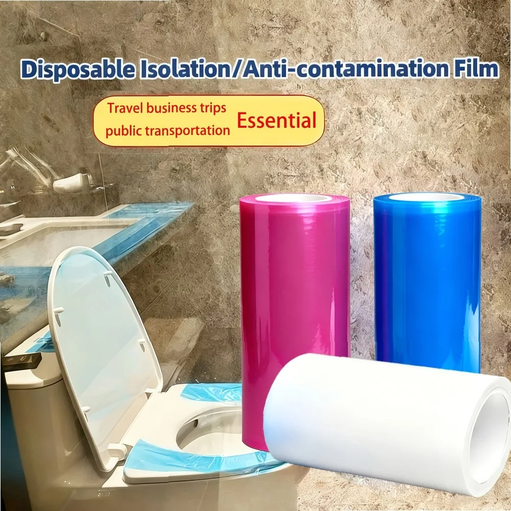 3Pcs Disposable Toilet Seat Cover Travel Hotel Essential, Portable Protective Film Sanitary Pad, Anti-Dirt Hygiene