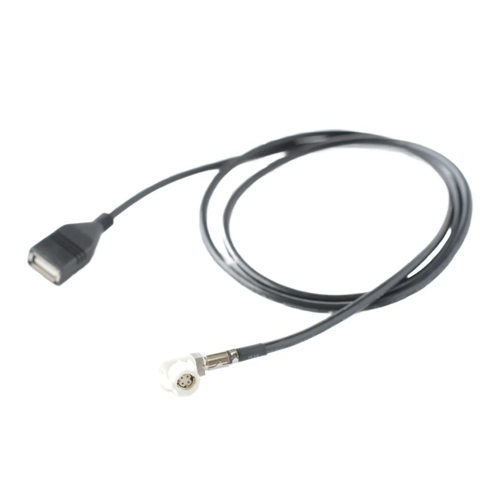 4 دبوس كابل فيديو USB كابل فيديو CIC الأسلاك تسخير أسود راديو السيارة موصل تركيب سريع 100 سنتيمتر طول الخط #1