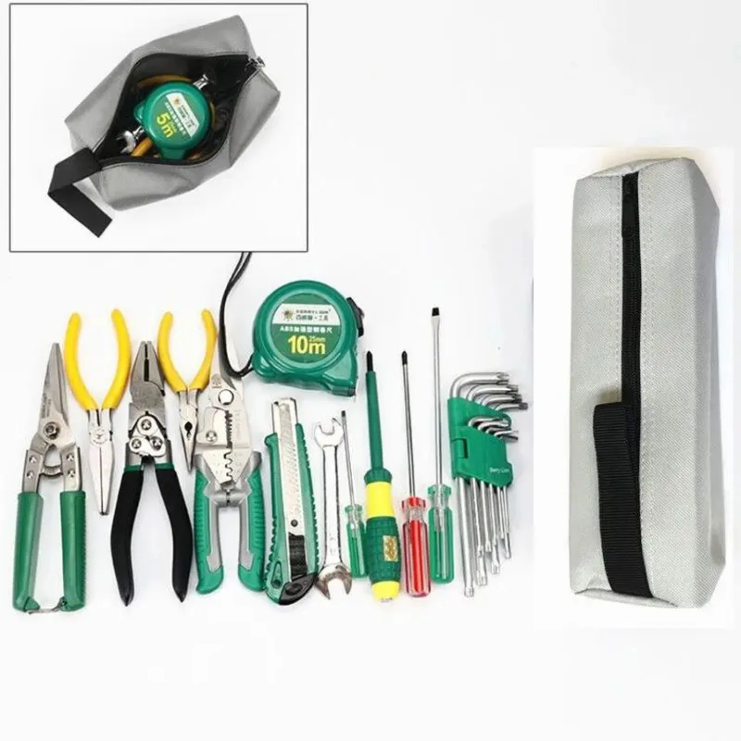 

Waterproof Tool Oxford Canvas Tool Organizer Fishing Hand Tool Pouch Screws Nails Bit Metal Parts