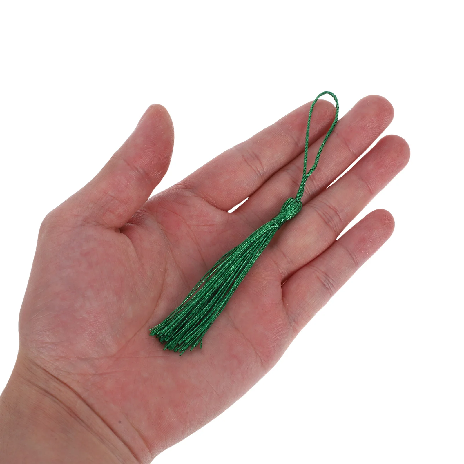 

50Pcs Chinese Knot Tassels Silk Handmade Colorful for Keychain Jewelry Bookmark Gift Tags Bag Decoration Silk Tassel