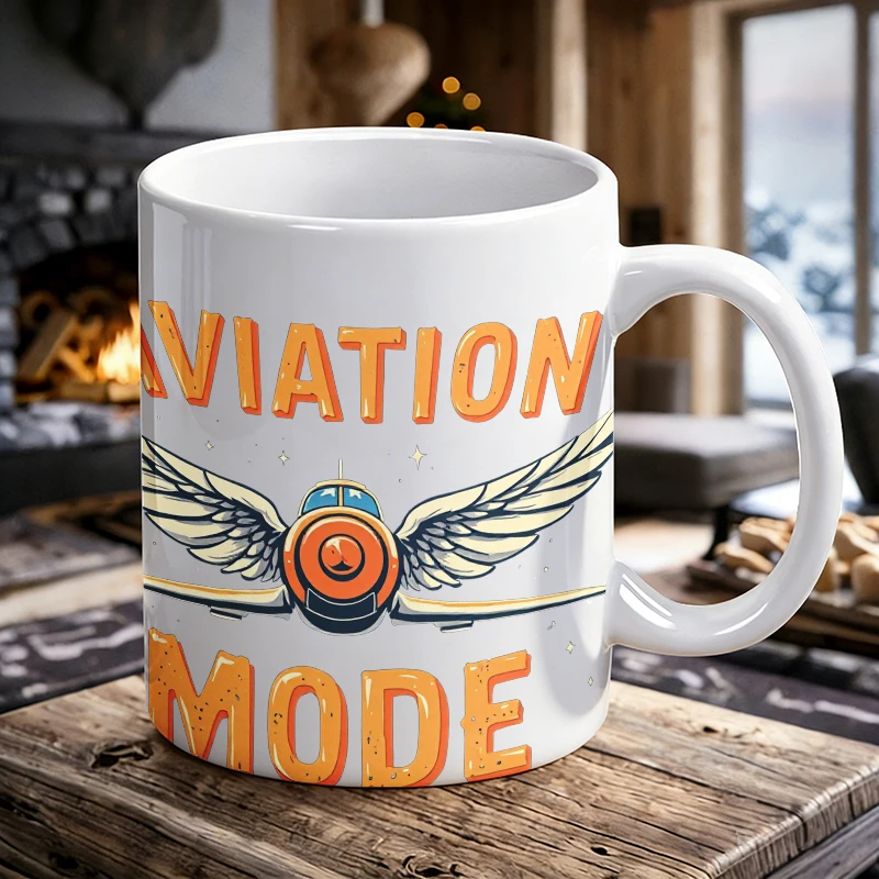 

Aviation Festival mug Aviation Mode Vintage Wings & Stars