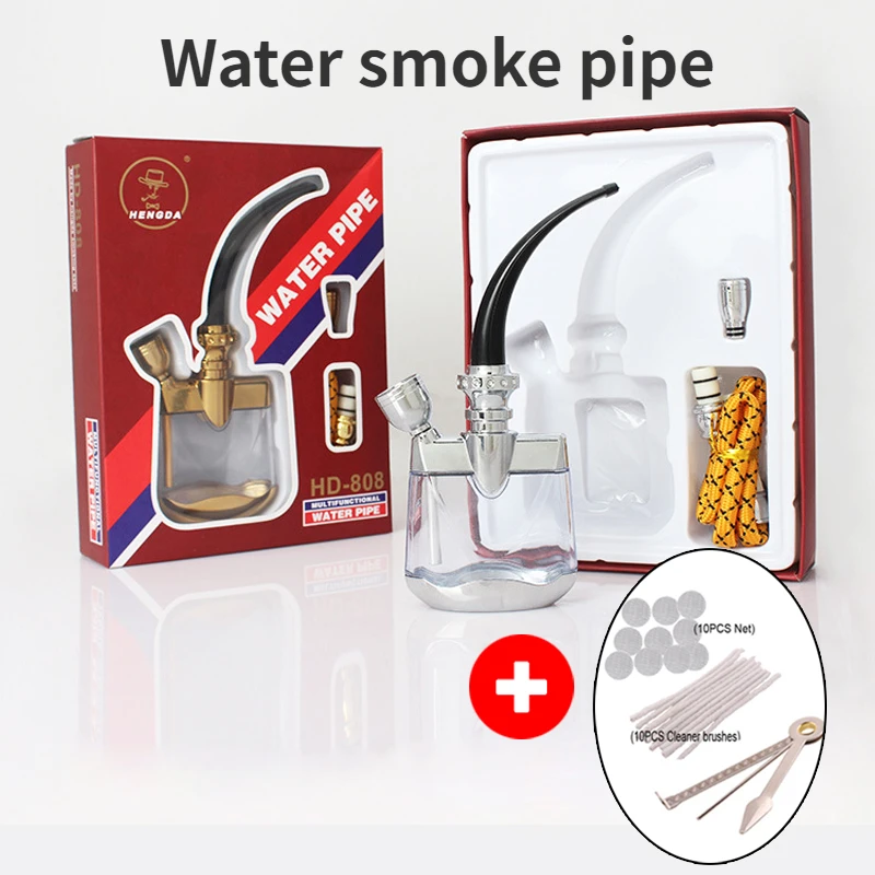 

New Clip Multifunction Water Smoke Pipe Microfilter Recyclable Hookah Shisha Pipe Reduce Tar Washable Cigarette filter Men Gift