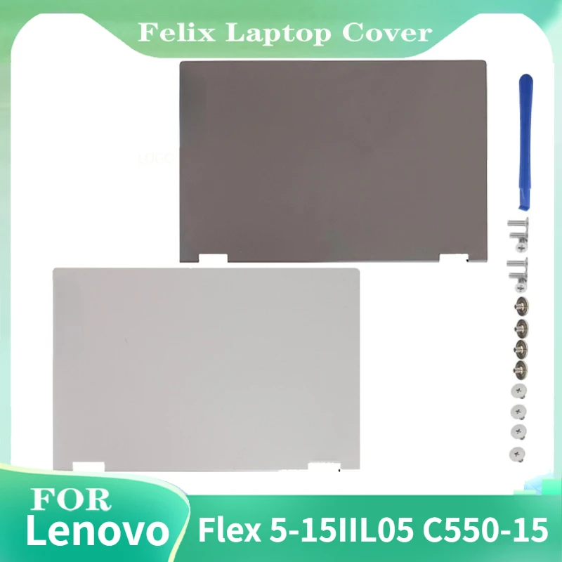 

LCD back case For Lenovo Flex 5-15IIL05 C550-15 laptop screen top cover A shell 5CB0Y85681Metal version