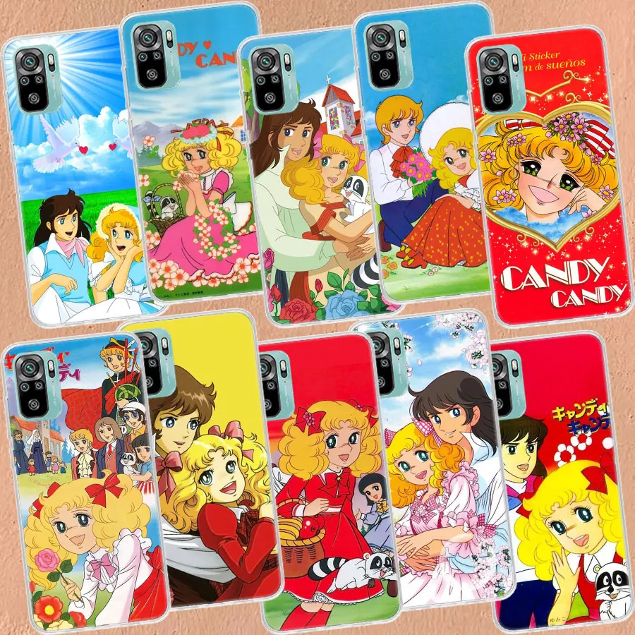 Anime Candy Candy Phone Case For Xiaomi Poco X3 F6 X4 F4 GT M3 M4 M5 M5S X5 X6 Pro 5G F5 F3 F2 F1 Mi Note 10 Lite Silicon Cover