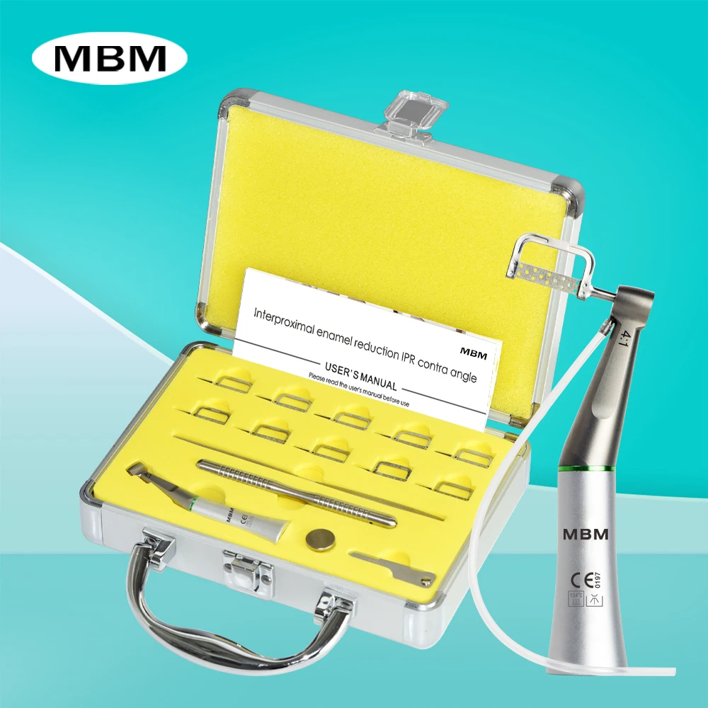 MBM Dental Orthodontic Interproximal Enamel Reduction IPR Reciprocating Stripping System with 4 :1 Contra Angle Handpiece