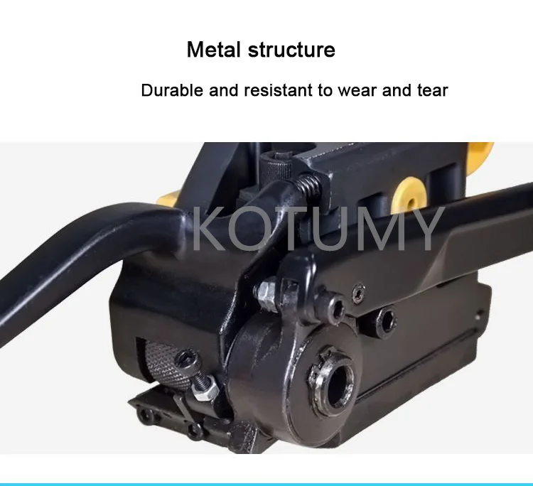 Handheld Steel Strapping Machine Buckle Free Sealless  for 13mm-19mm  Steel Strip Strap Manual Steel Strapping Tool A333