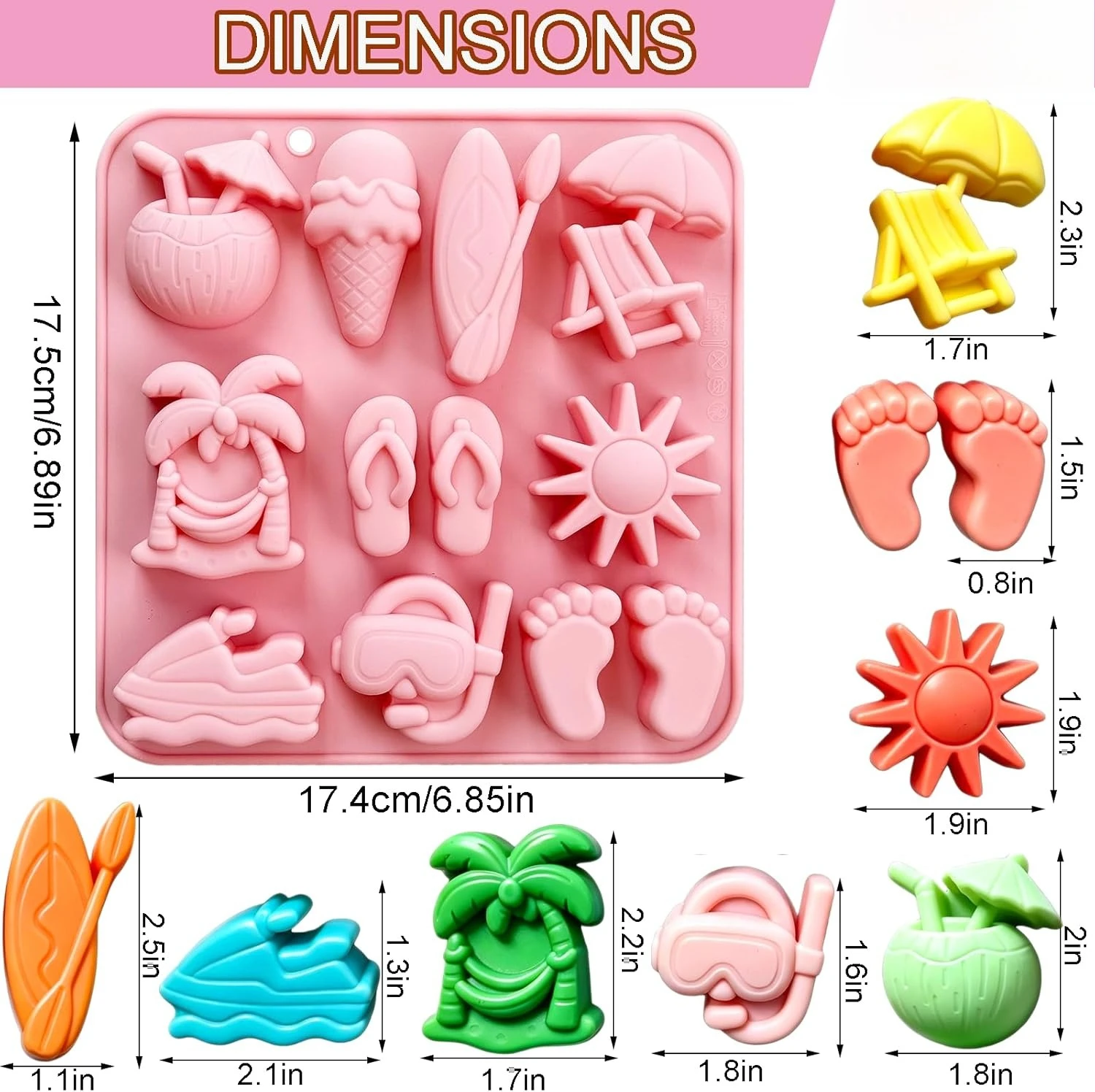 Yaz Plajı Silikon Kalıpları 10 - Resin Art Beach Theme incelemesi ve fiyatı