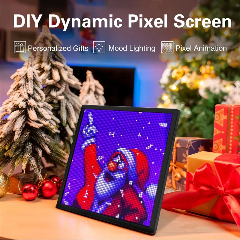 

B18B LED Pixel Display 64X64 RGB LED Matrix Panel Programmable Pixel Art Display With Bluetooth APP Control Pixel Screen