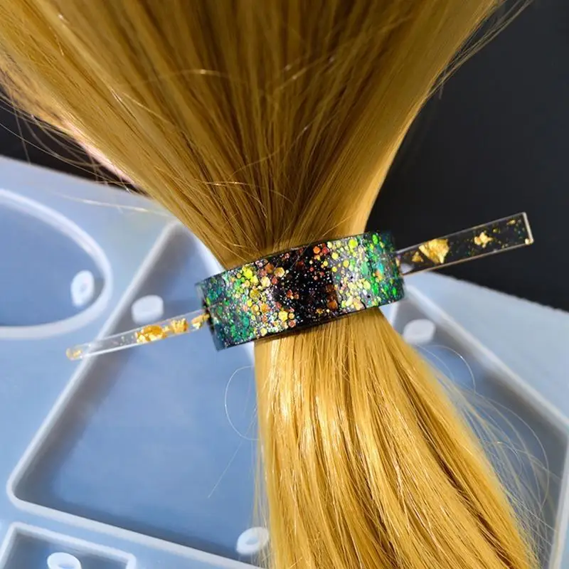 

Смоляная форма для волос, шпилька для женщин и девочек, силиконовая форма для головного убора, заколка для волос, декоративная